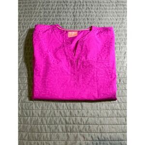 Ava Therese Zavate Pink Leopard Jacquard Scrub Top 1171 Mens Small